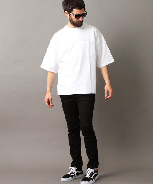 BEAUTY&YOUTH UNITED ARROWS（ビューティーアンドユースユナイテッドアローズ）の「【WEB限定】 by スーパービッグ Tシャツ ◆（Tシャツ/カットソー・メンズ・ホワイト/ベージュ/ライム/ネイビー/ライトピンク/ダークグリーン・MEDIUM/LARGE/SMALL）」の12枚目の写真