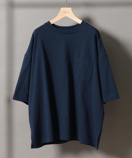 BEAUTY&YOUTH UNITED ARROWS（ビューティーアンドユースユナイテッドアローズ）の「【WEB限定】 by スーパービッグ Tシャツ ◆（Tシャツ/カットソー・メンズ・ホワイト/ベージュ/ライム/ネイビー/ライトピンク/ダークグリーン・MEDIUM/LARGE/SMALL）」の13枚目の写真