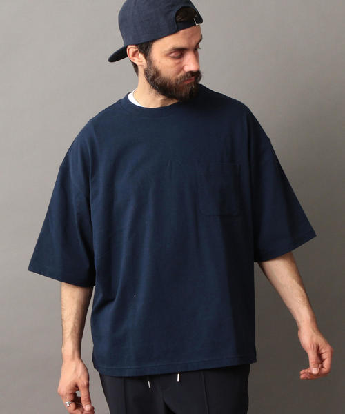 BEAUTY&YOUTH UNITED ARROWS（ビューティーアンドユースユナイテッドアローズ）の「【WEB限定】 by スーパービッグ Tシャツ ◆（Tシャツ/カットソー・メンズ・ホワイト/ベージュ/ライム/ネイビー/ライトピンク/ダークグリーン・MEDIUM/LARGE/SMALL）」の14枚目の写真