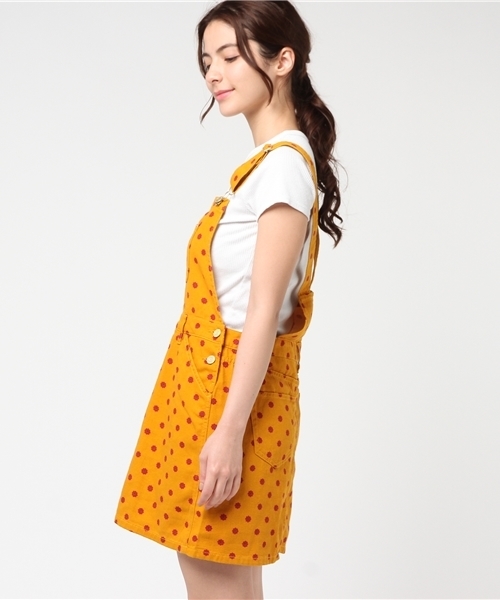 WEGO（ウィゴー）の「WEGO/Aラインジャンパースカート（ジャンパースカート・レディース・その他1/その他2・FREE）」の4枚目の写真