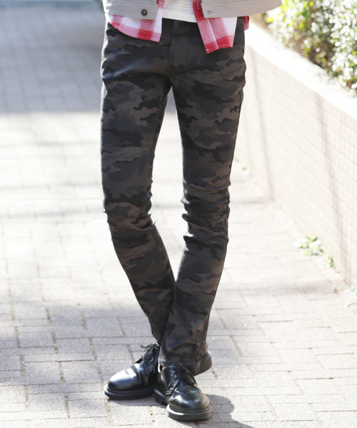 TopIsm(トップイズム)の「ストレッチ チノ スキニーパンツ(チノパンツ・メンズ・グリーン系カモフラージュ/チェック/ベージュ/ブラック/チャコールグレー×ブラック/チャコール/グレー系カモフラージュ/ホワイト/カーキ/ワイン/ネイビー・L/LL/M/S/3L)」の10枚目の写真