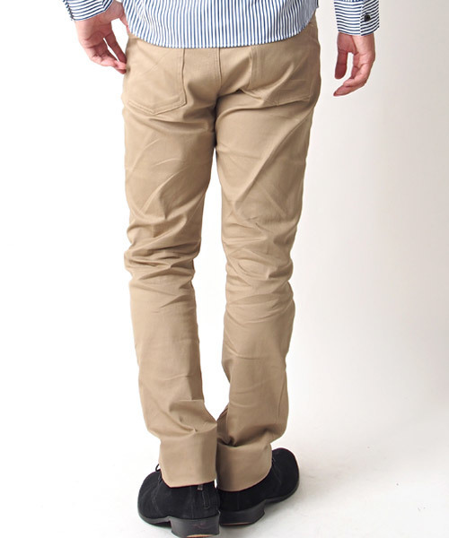 TopIsm(トップイズム)の「ストレッチ チノ スキニーパンツ(チノパンツ・メンズ・グリーン系カモフラージュ/チェック/ベージュ/ブラック/チャコールグレー×ブラック/チャコール/グレー系カモフラージュ/ホワイト/カーキ/ワイン/ネイビー・L/LL/M/S/3L)」の14枚目の写真