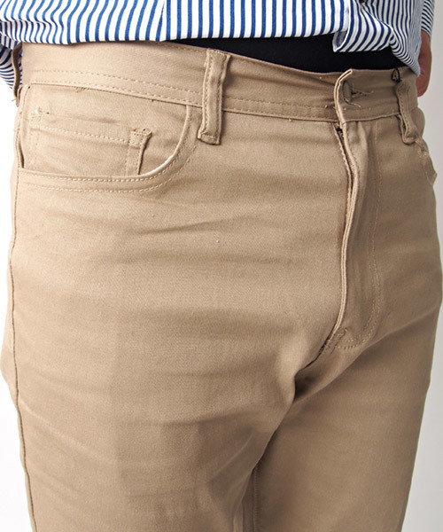 TopIsm(トップイズム)の「ストレッチ チノ スキニーパンツ(チノパンツ・メンズ・グリーン系カモフラージュ/チェック/ベージュ/ブラック/チャコールグレー×ブラック/チャコール/グレー系カモフラージュ/ホワイト/カーキ/ワイン/ネイビー・L/LL/M/S/3L)」の16枚目の写真