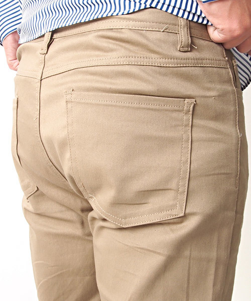 TopIsm(トップイズム)の「ストレッチ チノ スキニーパンツ(チノパンツ・メンズ・グリーン系カモフラージュ/チェック/ベージュ/ブラック/チャコールグレー×ブラック/チャコール/グレー系カモフラージュ/ホワイト/カーキ/ワイン/ネイビー・L/LL/M/S/3L)」の17枚目の写真