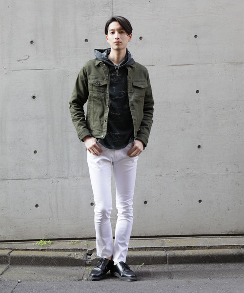 TopIsm(トップイズム)の「ストレッチ チノ スキニーパンツ(チノパンツ・メンズ・グリーン系カモフラージュ/チェック/ベージュ/ブラック/チャコールグレー×ブラック/チャコール/グレー系カモフラージュ/ホワイト/カーキ/ワイン/ネイビー・L/LL/M/S/3L)」の19枚目の写真