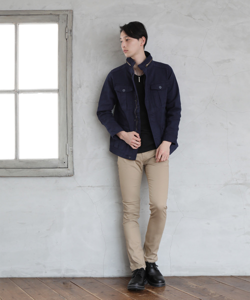 TopIsm(トップイズム)の「ストレッチ チノ スキニーパンツ(チノパンツ・メンズ・グリーン系カモフラージュ/チェック/ベージュ/ブラック/チャコールグレー×ブラック/チャコール/グレー系カモフラージュ/ホワイト/カーキ/ワイン/ネイビー・L/LL/M/S/3L)」の22枚目の写真