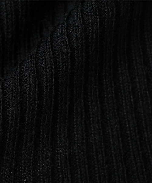 WEGO（ウィゴー）の「WEGO/フリルネックノースリーブニット（ニット/セーター・レディース・ブラック/オフホワイト/ダークグリーン/パープル/ワイン・MEDIUM/LARGE）」の12枚目の写真