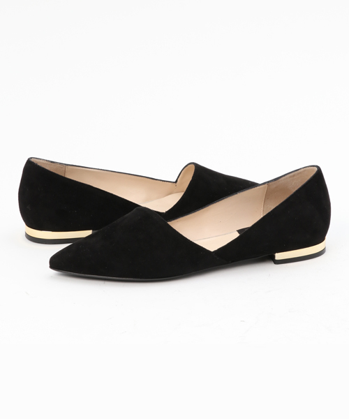 baldan（バルダン）の「★BALDAN スウェードフラットパンプス（パンプス・レディース・ブラック/パープル・37/36/38）」の2枚目の写真