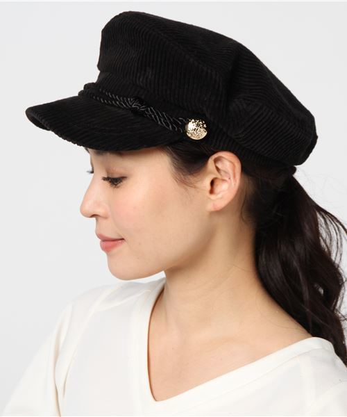 Lala キャップ Born ララボーン のキャップ Lala セール 帽子 Born 太コーデュロイマリンcap キャップ Lala Born ララボーン のファッション