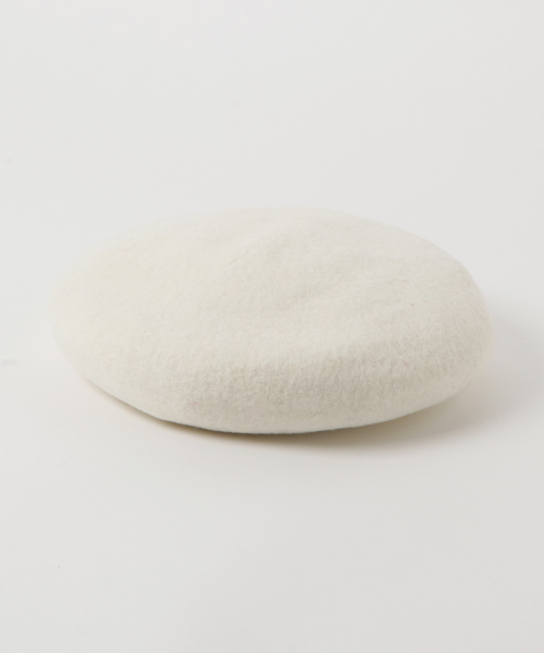 Samansa Mos2 blue（サマンサモスモスブルー）の「ベーシックカラープレーンバスクベレー（ハンチング/ベレー帽・レディース・キナリ/グレー/チャコールグレー・ﾌﾘ-）」の2枚目の写真