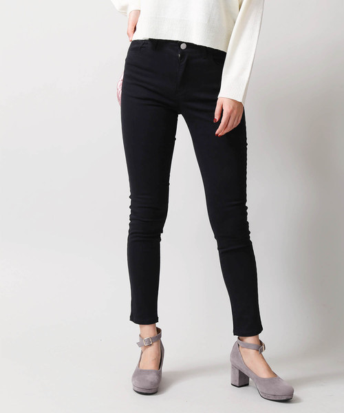 WEGO(ウィゴー)の「WEGO/ハイウエストスーパーフィットスキニーパンツ(その他パンツ・レディース・ブラック・MEDIUM/SMALL/LARGE)」の6枚目の写真