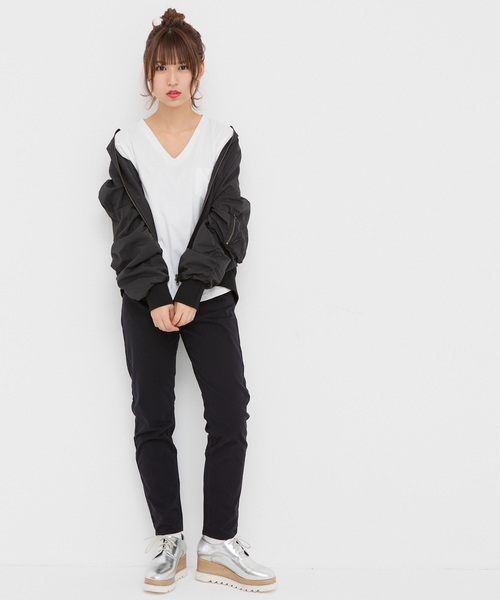 WEGO(ウィゴー)の「WEGO/ハイウエストスーパーフィットスキニーパンツ(その他パンツ・レディース・ブラック・MEDIUM/SMALL/LARGE)」の8枚目の写真