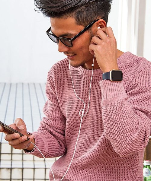 CavariA(キャバリア)の「『CavariA/キャバリア』ラーベン編みクルーネック長袖ニットセーター(ニット/セーター・メンズ・ベージュ/サックスブルー/パープル/テラコッタ/ピンク/ホワイト/インディゴブルー/ブラック/ネイビー/グレー/グリーン系その他/イエロー/ラベンダー/ミント/クリーム/ブラウン/カーキ/グリーン・M/L)」の18枚目の写真