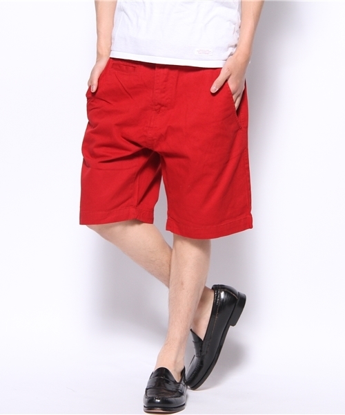 WEGO（ウィゴー）の「WEGO/カラーチノショーツ（チノパンツ・メンズ・ホワイト/ブラック/ベージュ/ターコイズブルー/ネイビー/ロイヤルブルー/イエロー/マスタード/ピンク系その他/レッド/ワイン/オレンジ系その他・SMALL/MEDIUM/LARGE）」の12枚目の写真