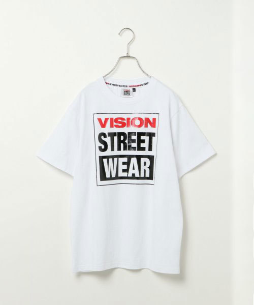 VISION STREET WEAR（ヴィジョンストリートウェア）の「VISION　マグロゴT（Tシャツ/カットソー・レディース・ブラック/オフホワイト/Red・MEDIUM/LARGE/X-LARGE）」の2枚目の写真
