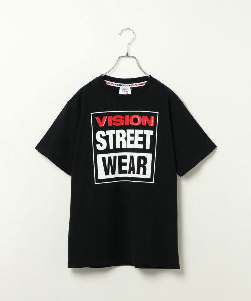 VISION STREET WEAR（ヴィジョンストリートウェア）の「VISION　マグロゴT（Tシャツ/カットソー・レディース・ブラック/オフホワイト/Red・MEDIUM/LARGE/X-LARGE）」の3枚目の写真