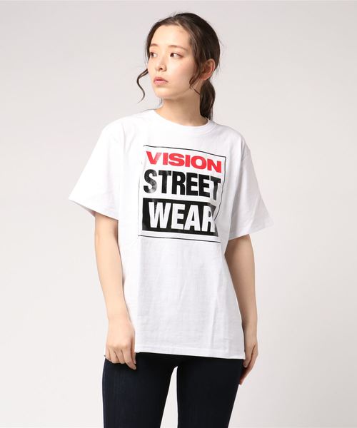 VISION STREET WEAR（ヴィジョンストリートウェア）の「VISION　マグロゴT（Tシャツ/カットソー・レディース・ブラック/オフホワイト/Red・MEDIUM/LARGE/X-LARGE）」の8枚目の写真
