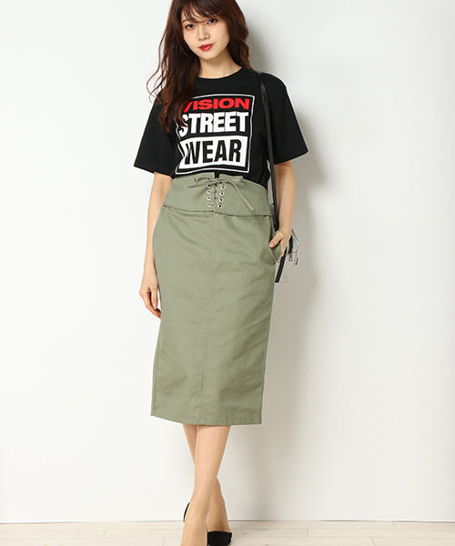 VISION STREET WEAR（ヴィジョンストリートウェア）の「VISION　マグロゴT（Tシャツ/カットソー・レディース・ブラック/オフホワイト/Red・MEDIUM/LARGE/X-LARGE）」の15枚目の写真