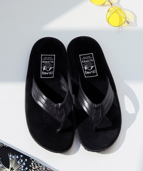 ISLAND SLIPPER(アイランドスリッパ)の「【カタログ掲載】ISLAND SLIPPER×JS : アイランドスリッパ別注 : P203L #(ビーチサンダル・メンズ・ネイビー/ブラウン/ブラック・10/7/8/9)」の2枚目の写真