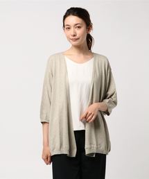 Samansa Mos2 | コーヒー混 機能素材トッパーカーディガン(ニット/セーター)