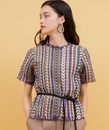 UNITED TOKYO | ツイードジャガートップス(シャツ/ブラウス)