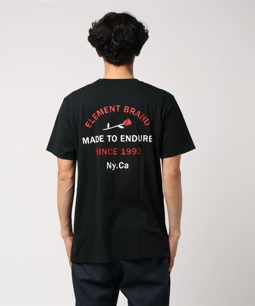 ELEMENT(エレメント)の「ELEMENT メンズ LABEL SS Tシャツ(Tシャツ/カットソー・メンズ・ホワイト/ブラック・LARGE/X-LARGE/MEDIUM)」の3枚目の写真