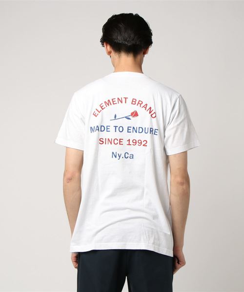 ELEMENT(エレメント)の「ELEMENT メンズ LABEL SS Tシャツ(Tシャツ/カットソー・メンズ・ホワイト/ブラック・LARGE/X-LARGE/MEDIUM)」の5枚目の写真