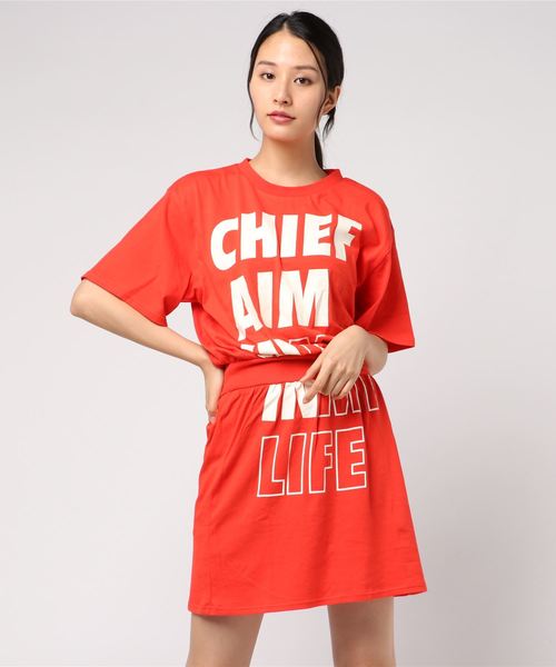 Nicoron ニコロン の ブラウジングロゴワンピース ワンピース Wear