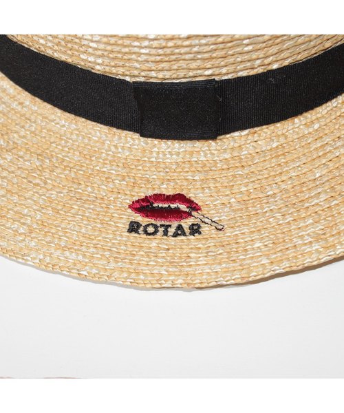 Lip Boater ストローハット カンカン帽（ハット）｜ROTAR