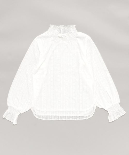 GLOBAL WORK（グローバルワーク）の「【ジュニア】レースハイネックPO長袖/800921（シャツ/ブラウス・キッズ・ホワイト/イエロー/ブラック・LARGE/MEDIUM）」の17枚目の写真