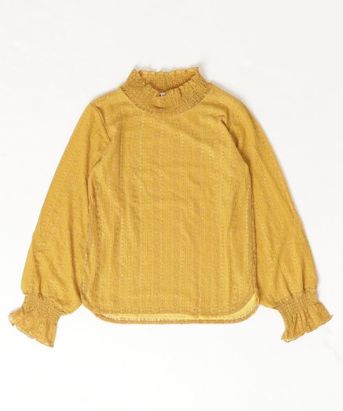 GLOBAL WORK（グローバルワーク）の「【ジュニア】レースハイネックPO長袖/800921（シャツ/ブラウス・キッズ・ホワイト/イエロー/ブラック・LARGE/MEDIUM）」の11枚目の写真