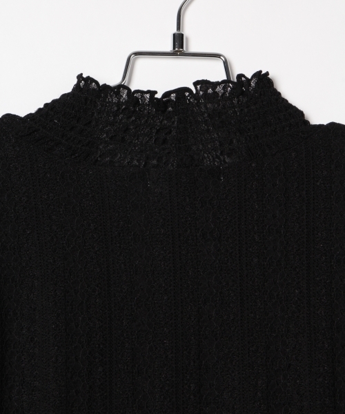 GLOBAL WORK（グローバルワーク）の「【ジュニア】レースハイネックPO長袖/800921（シャツ/ブラウス・キッズ・ホワイト/イエロー/ブラック・LARGE/MEDIUM）」の5枚目の写真