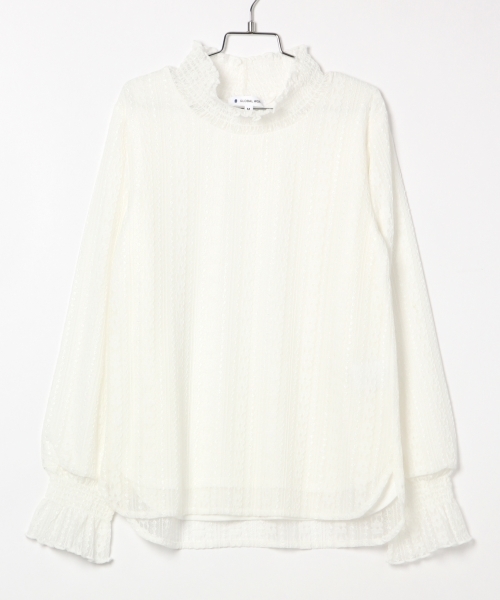 GLOBAL WORK（グローバルワーク）の「【ジュニア】レースハイネックPO長袖/800921（シャツ/ブラウス・キッズ・ホワイト/イエロー/ブラック・LARGE/MEDIUM）」の21枚目の写真