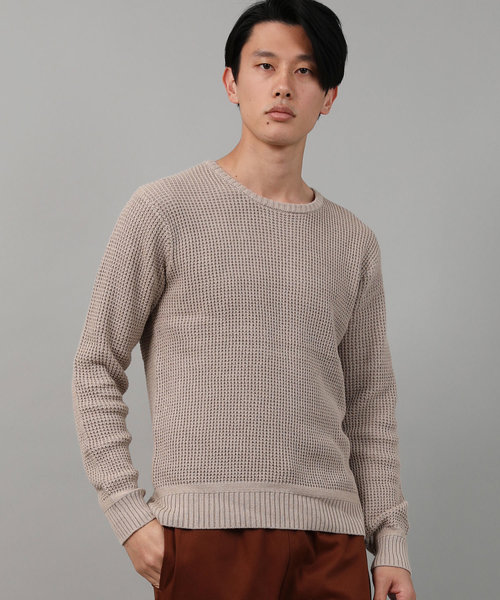 Ressaca(レサーカ)の「ラーベンビッグクルーネックニット(ニット/セーター・メンズ・ベージュ/ブラック/グレー/インディゴブルー/ネイビー/ピンク/ホワイト/イエロー/ブルーグリーン・M/L)」の5枚目の写真