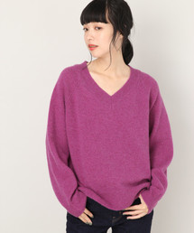 LOWRYS FARM | ウォッシャブルウールVネック　809535(ニット/セーター)