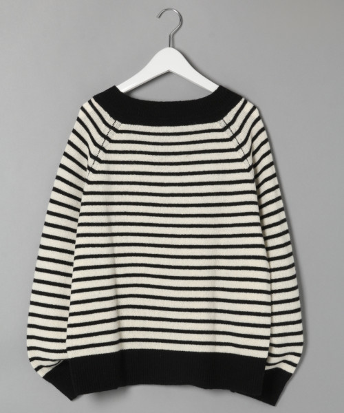 LOWRYS FARM(ローリーズファーム)の「ウォッシャブルウールVネック 809535(ニット/セーター・レディース・ホワイト×ブラック/ベージュ/ネイビー/ブルー/パープル・MEDIUM/LARGE)」の9枚目の写真