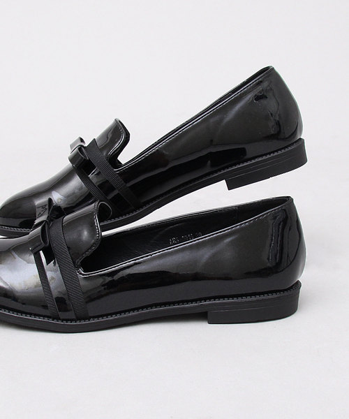 A.M.S.（エーエムエス）の「プレーントゥ リボン オペラパンプス（パンプス・レディース・ブラック/シルバー/ブラック系その他・S/M/L/XL）」の12枚目の写真