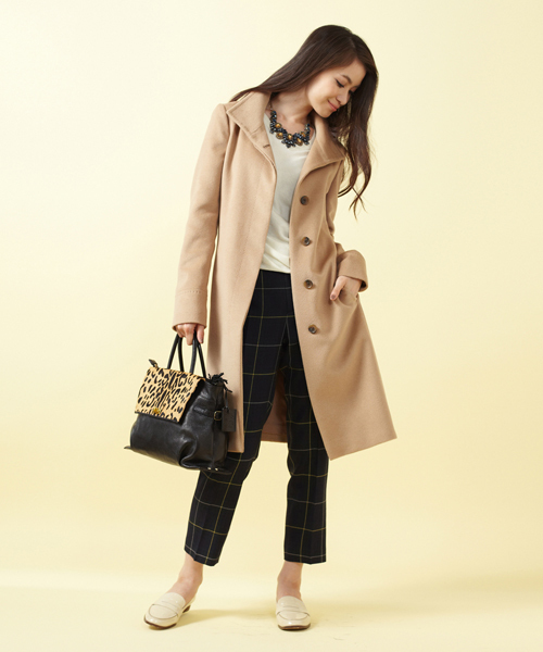 UNITED ARROWS（ユナイテッドアローズ）の「UAB チェック パンツ†(mg1312uC)◆◆◆（その他パンツ・レディース・ベージュ/ネイビー・34/36/38/40）」の11枚目の写真