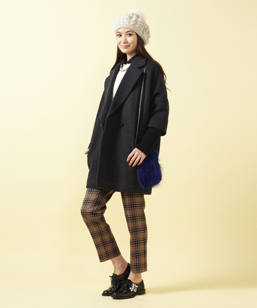 UNITED ARROWS（ユナイテッドアローズ）の「UAB チェック パンツ†(mg1312uC)◆◆◆（その他パンツ・レディース・ベージュ/ネイビー・34/36/38/40）」の8枚目の写真