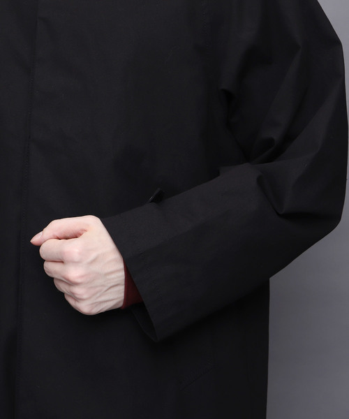 EMMA CLOTHES(エマクローズ)の「全面裏ボアオーバーバルカラーコート(ステンカラーコート・メンズ・ブラック/オリーブ・M/L)」の3枚目の写真