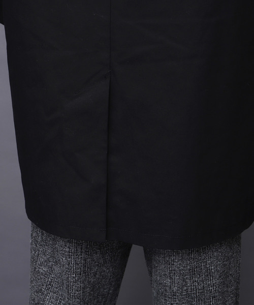 EMMA CLOTHES(エマクローズ)の「全面裏ボアオーバーバルカラーコート(ステンカラーコート・メンズ・ブラック/オリーブ・M/L)」の8枚目の写真