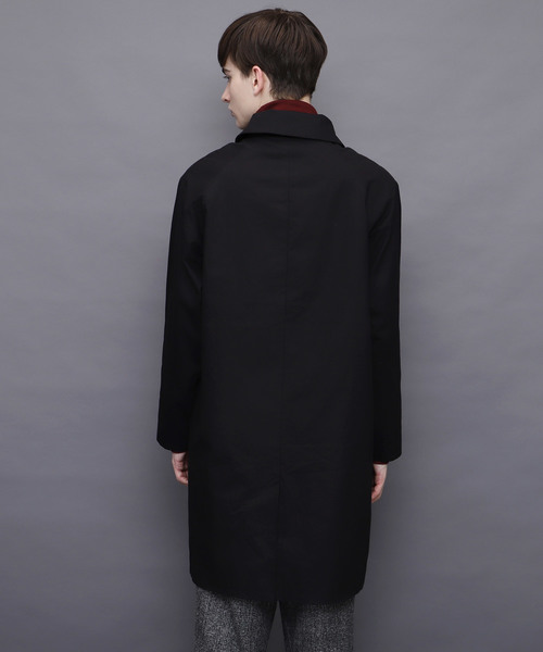 EMMA CLOTHES(エマクローズ)の「全面裏ボアオーバーバルカラーコート(ステンカラーコート・メンズ・ブラック/オリーブ・M/L)」の11枚目の写真