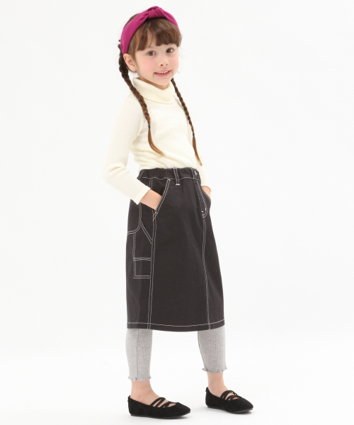 GLOBAL WORK（グローバルワーク）の「【キッズ】カットリブメローレギンス/818600（レギンス/スパッツ・キッズ・ブラック/ブラウン/グレー・SMALL/MEDIUM/LARGE/X-LARGE/XX-LARGE）」の7枚目の写真