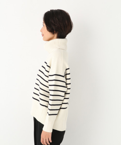 GLOBAL WORK（グローバルワーク）の「洗えるガータータートルプルオーバー/822613（ニット/セーター・レディース・オフホワイト/ホワイト系その他/ベージュ/ブルー/イエロー・MEDIUM/LARGE）」の13枚目の写真