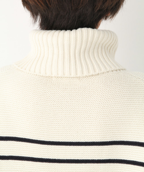GLOBAL WORK（グローバルワーク）の「洗えるガータータートルプルオーバー/822613（ニット/セーター・レディース・オフホワイト/ホワイト系その他/ベージュ/ブルー/イエロー・MEDIUM/LARGE）」の16枚目の写真