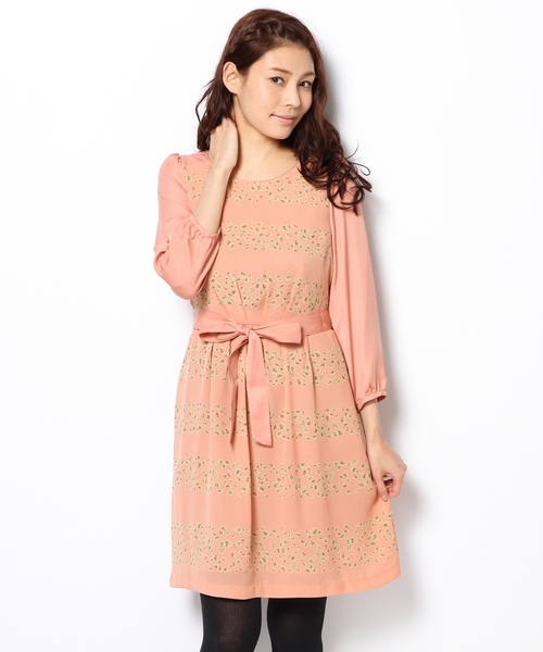 Anysis エニィスィス の フラワーボーダープリント ワンピース ワンピース Wear