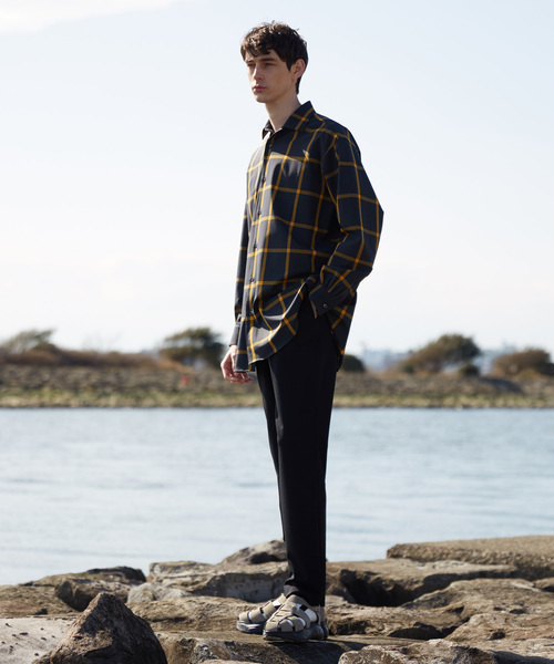 MAISON SPECIAL（メゾンスペシャル）の「オーバーサイズ4WAYビッグチェックシャツ 【MAISON SPECIAL/メゾンスペシャル】（シャツ/ブラウス・メンズ・ブラック/オフホワイト・44/46/48）」の4枚目の写真