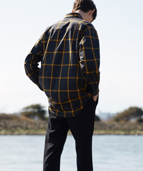 MAISON SPECIAL（メゾンスペシャル）の「オーバーサイズ4WAYビッグチェックシャツ 【MAISON SPECIAL/メゾンスペシャル】（シャツ/ブラウス・メンズ・ブラック/オフホワイト・44/46/48）」の11枚目の写真