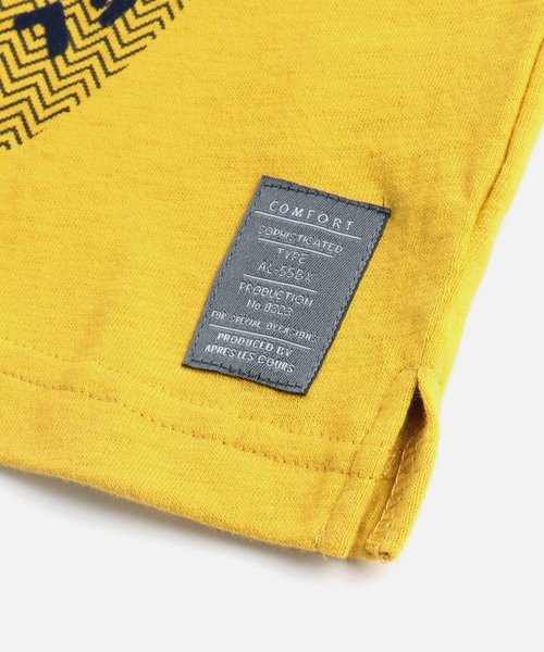 apres les cours(アプレレクール)の「アップルレイヤードTシャツセット(Tシャツ/カットソー・キッズ・オフホワイト/グリーン/マスタード・90/100/110/120/80/130)」の10枚目の写真