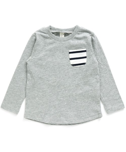 apres les cours(アプレレクール)の「アップルレイヤードTシャツセット(Tシャツ/カットソー・キッズ・オフホワイト/グリーン/マスタード・90/100/110/120/80/130)」の17枚目の写真